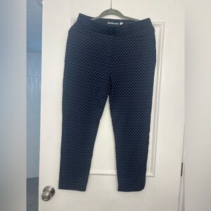 Betabrand Navy Dogstooth Pants